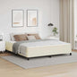 Estrutura de cama com colchão Cappuccino 100 x 200 cm tecido