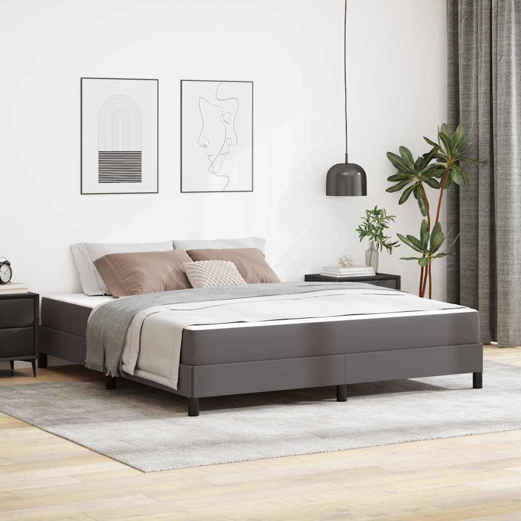 Estrutura de cama com colchão Cappuccino 100 x 200 cm tecido