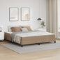 Estrutura de cama com colchão Cappuccino 100 x 200 cm tecido