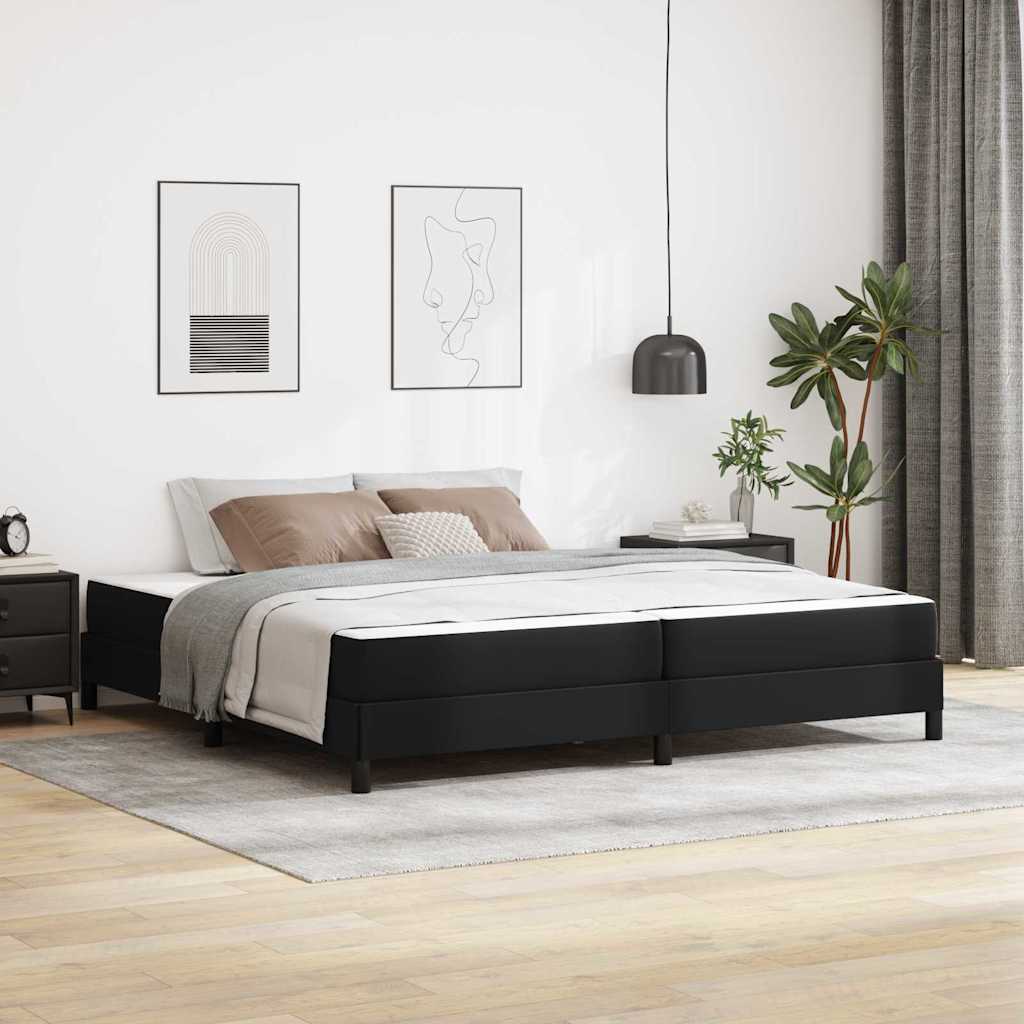 Estrutura de cama com colchão Cappuccino 100 x 200 cm tecido