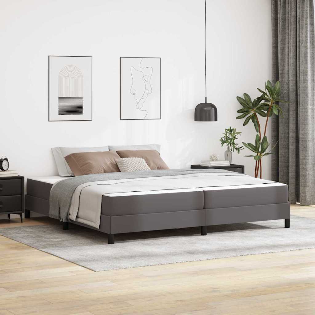 Estrutura de cama com colchão Cappuccino 100 x 200 cm tecido