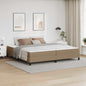 Estrutura de cama com colchão Cappuccino 100 x 200 cm tecido