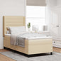 Cama Box Spring com colchão Azul 190 x 140 cm tecido