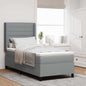 Cama Box Spring com colchão Azul 190 x 140 cm tecido