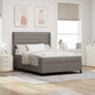 Cama Box Spring com colchão Azul 190 x 140 cm tecido