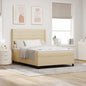 Cama Box Spring com colchão Azul 190 x 140 cm tecido
