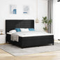 Cama Box Spring com colchão Azul 190 x 140 cm tecido