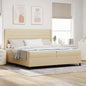 Cama Box Spring com colchão Azul 190 x 140 cm tecido