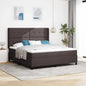 Cama Box Spring com colchão Azul 190 x 140 cm tecido