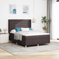 Cama Box Spring com cabeceira Creme 80 x 200 cm tecido