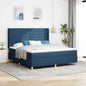 Cama Box Spring com cabeceira Creme 80 x 200 cm tecido