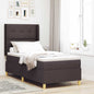 Cama Box Spring com cabeceira Creme 80 x 200 cm tecido
