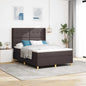 Cama Box Spring com cabeceira Creme 80 x 200 cm tecido