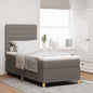 Cama Box Spring LED com colchão Azul 100 x 200 cm tecido