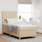 Cama Box Spring LED com colchão Azul 100 x 200 cm tecido