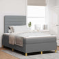 Cama Box Spring LED com colchão Azul 100 x 200 cm tecido
