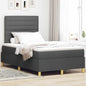 Cama Box Spring LED com colchão Azul 100 x 200 cm tecido