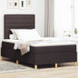 Cama Box Spring LED com colchão Azul 100 x 200 cm tecido