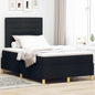 Cama Box Spring LED com colchão Azul 100 x 200 cm tecido