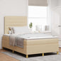 Cama Box Spring LED com colchão Azul 100 x 200 cm tecido