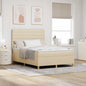 Cama Box Spring LED com colchão Azul 100 x 200 cm tecido