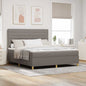 Cama Box Spring LED com colchão Azul 100 x 200 cm tecido