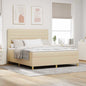 Cama Box Spring LED com colchão Azul 100 x 200 cm tecido