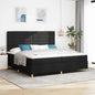 Cama Box Spring LED com colchão Azul 100 x 200 cm tecido