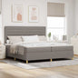 Cama Box Spring LED com colchão Azul 100 x 200 cm tecido