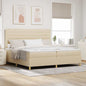 Cama Box Spring LED com colchão Azul 100 x 200 cm tecido