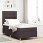 Cama Box Spring LED com colchão Azul 100 x 200 cm tecido