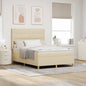 Cama Box Spring LED com colchão Azul 100 x 200 cm tecido
