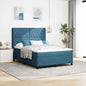 Cama tipo Box Spring con cabecera Negro 100 x 200 cm Terciopelo