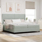 Cama tipo Box Spring con cabecera Negro 100 x 200 cm Terciopelo