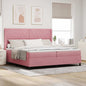Cama tipo Box Spring con cabecera Negro 100 x 200 cm Terciopelo
