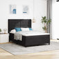 Cama tipo Box Spring con cabecera Negro 100 x 200 cm Terciopelo