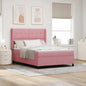 Cama tipo Box Spring con cabecera Negro 100 x 200 cm Terciopelo