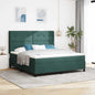 Cama tipo Box Spring con cabecera Negro 100 x 200 cm Terciopelo