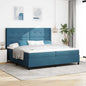Cama tipo Box Spring con cabecera Negro 100 x 200 cm Terciopelo