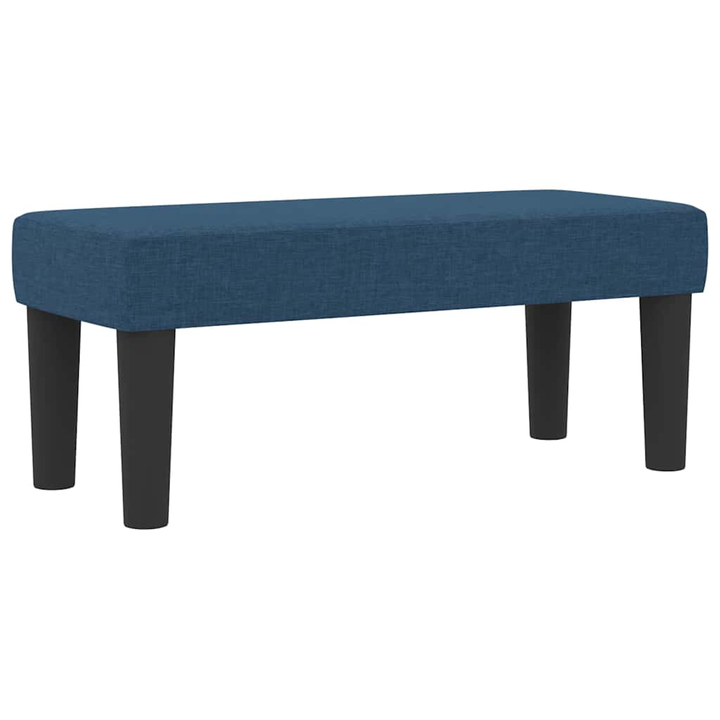 Cama tipo Box Spring con cabecera Azul 100 x 200 cm tela