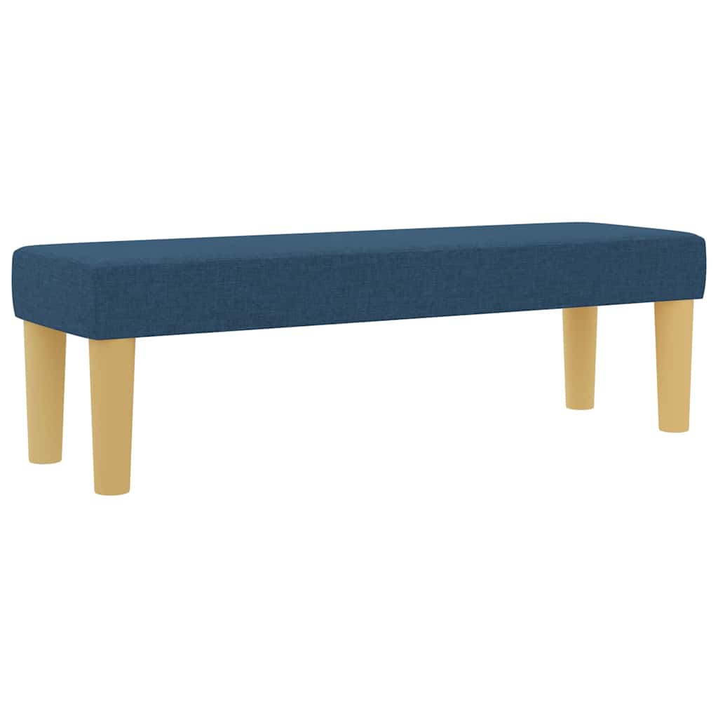 Cama tipo Box Spring con cabecera Azul 190 x 120 cm tela