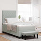 Cama tipo Box Spring Azul oscuro 190 x 120 cm Terciopelo