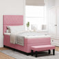 Cama tipo Box Spring Azul oscuro 190 x 120 cm Terciopelo