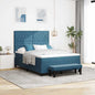 Cama tipo Box Spring Azul oscuro 190 x 120 cm Terciopelo