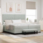 Cama tipo Box Spring Azul oscuro 190 x 120 cm Terciopelo