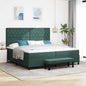 Cama tipo Box Spring Azul oscuro 190 x 120 cm Terciopelo