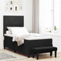 Cama tipo Box Spring Azul oscuro 190 x 120 cm Terciopelo