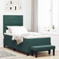 Cama tipo Box Spring Azul oscuro 190 x 120 cm Terciopelo
