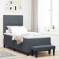 Cama tipo Box Spring Azul oscuro 190 x 120 cm Terciopelo