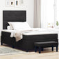Cama tipo Box Spring Azul oscuro 190 x 120 cm Terciopelo